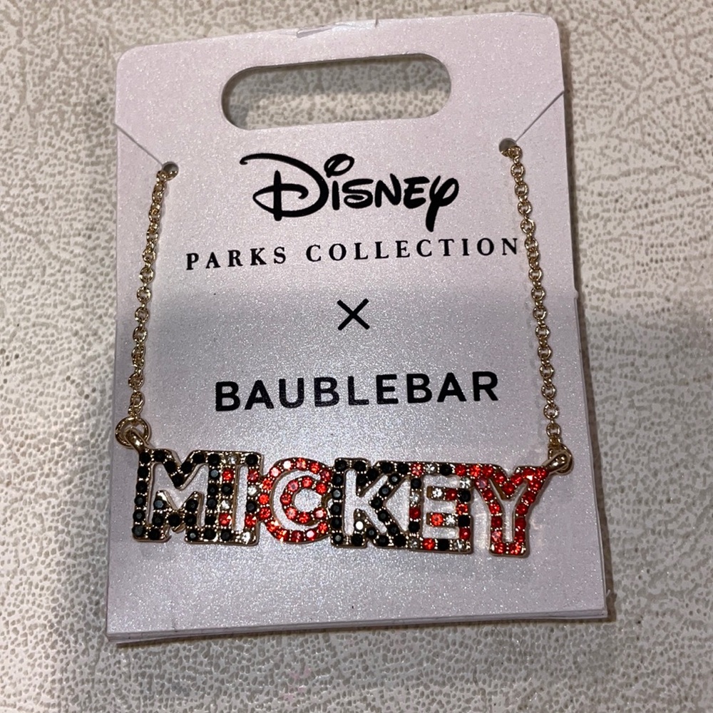Disney Bauble Bar Mickey necklace new